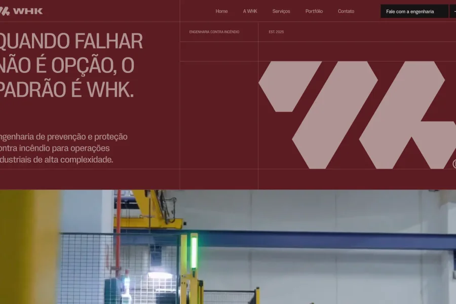 Site WHK Engenharia