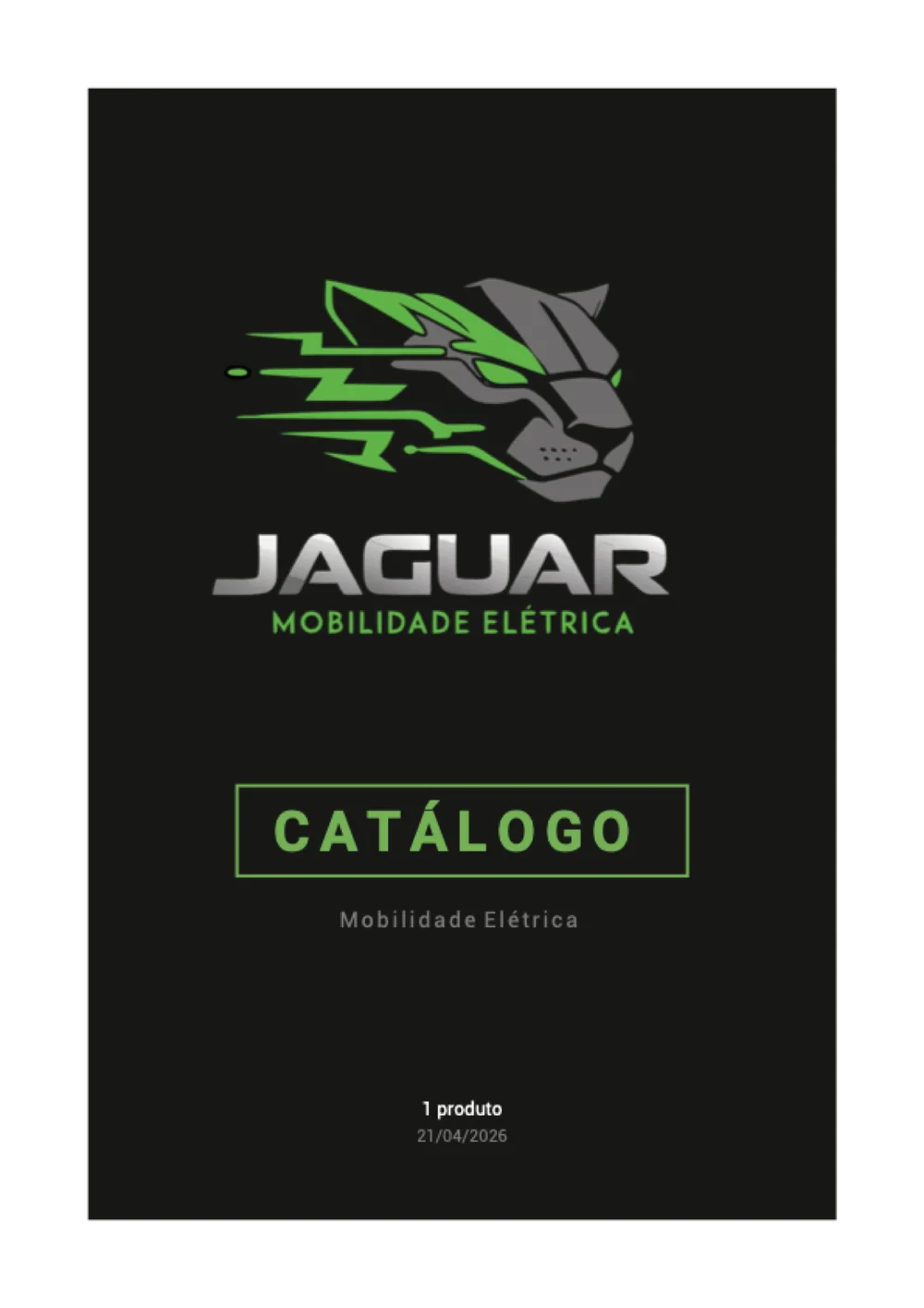 Catálogo em PDF, exportado do próprio catálogo do PDV