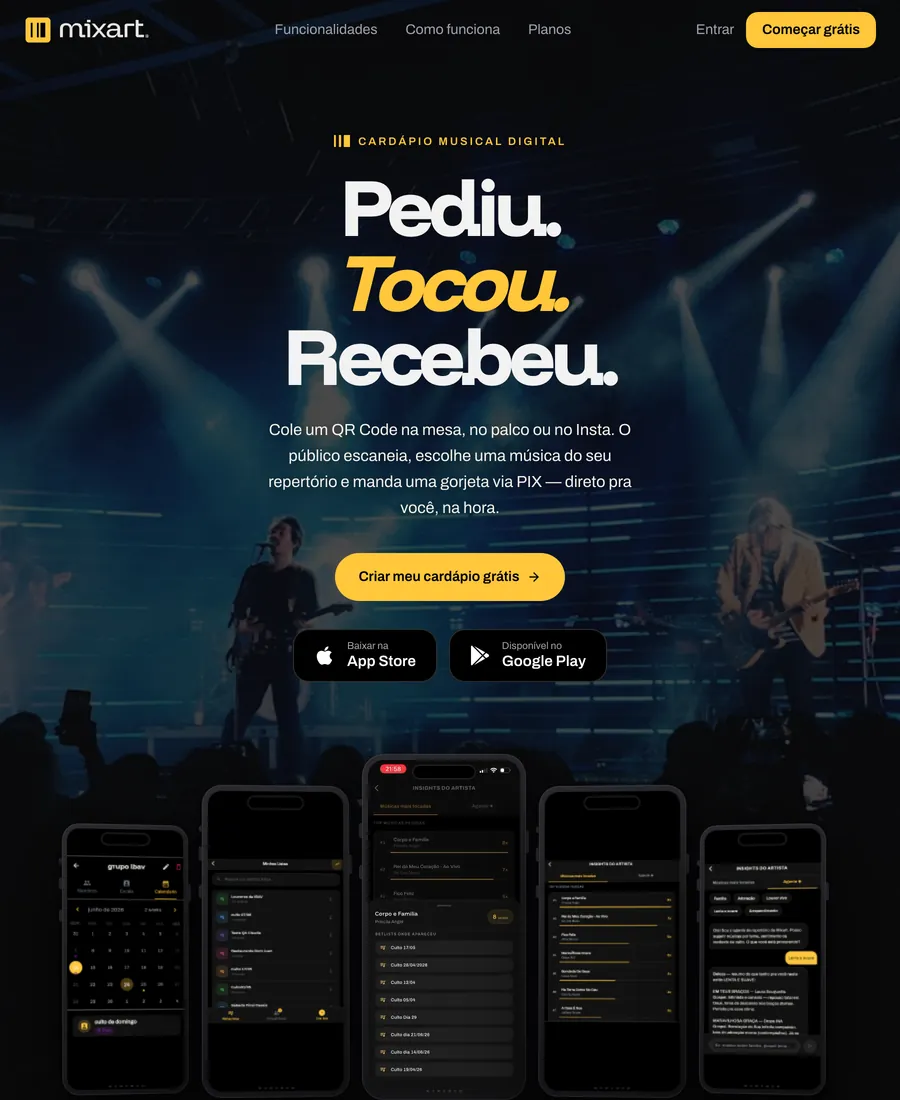 Pediu, tocou, recebeu: o cardápio musical no QR da mesa