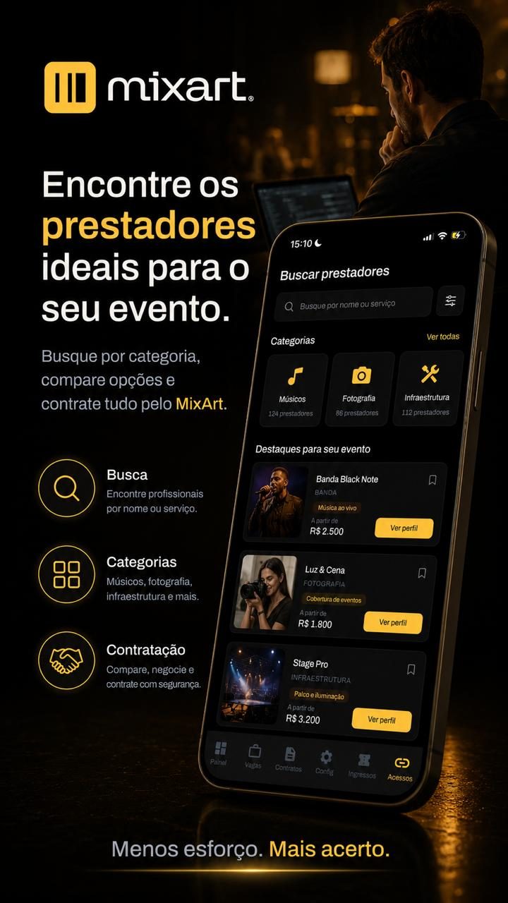 Encontre os prestadores ideais para o seu evento